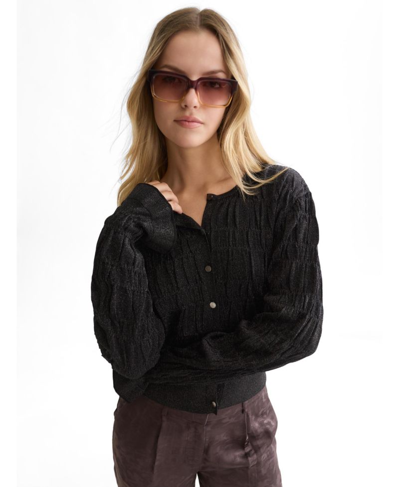 Women's Smock Stitch Lightweight Cardigan