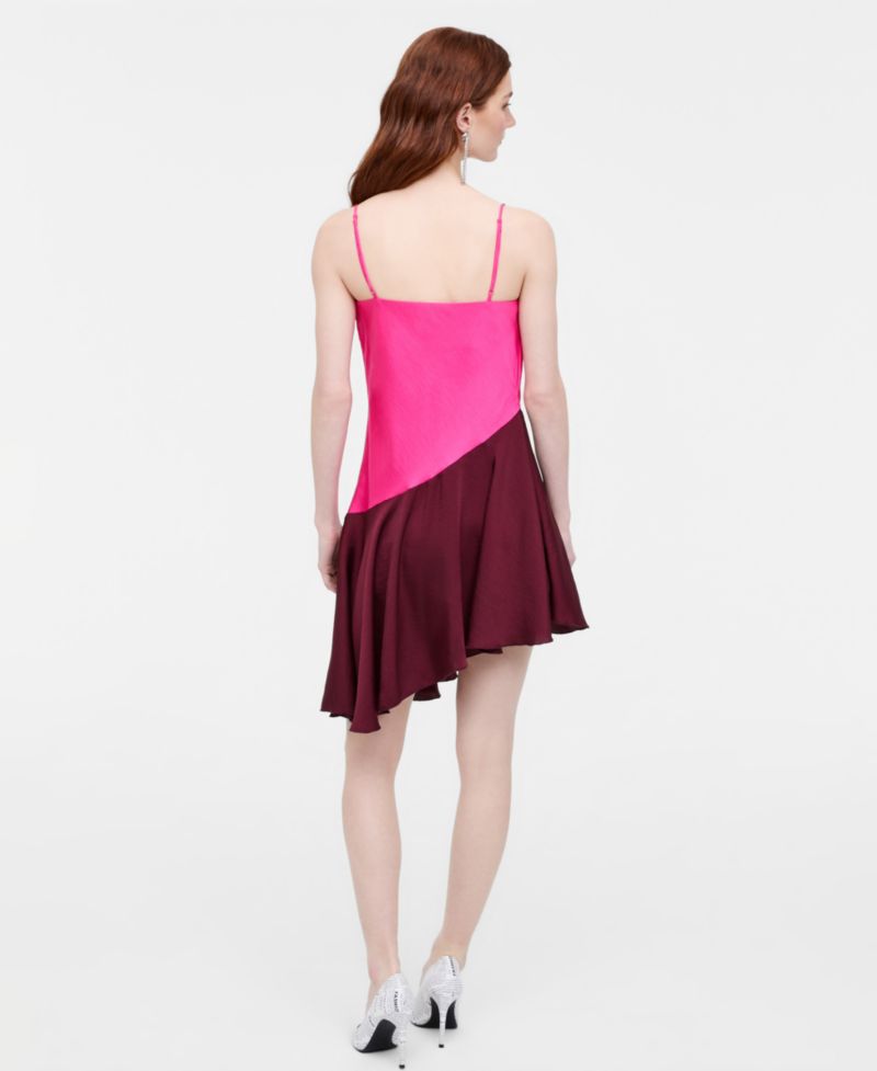 Women's Cowl-Neck Asymmetrical-Hem Mini Dress, Macy's Exclusive- Molly Rogers Capsule Collection