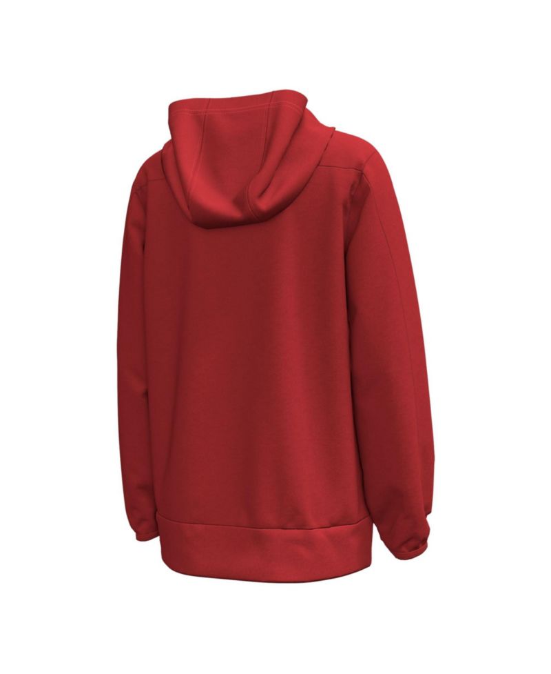 Big Boys and Girls Red Wisconsin Badgers 2026 Lambeau Field Collection Metallic Logo Fleece Hoodie