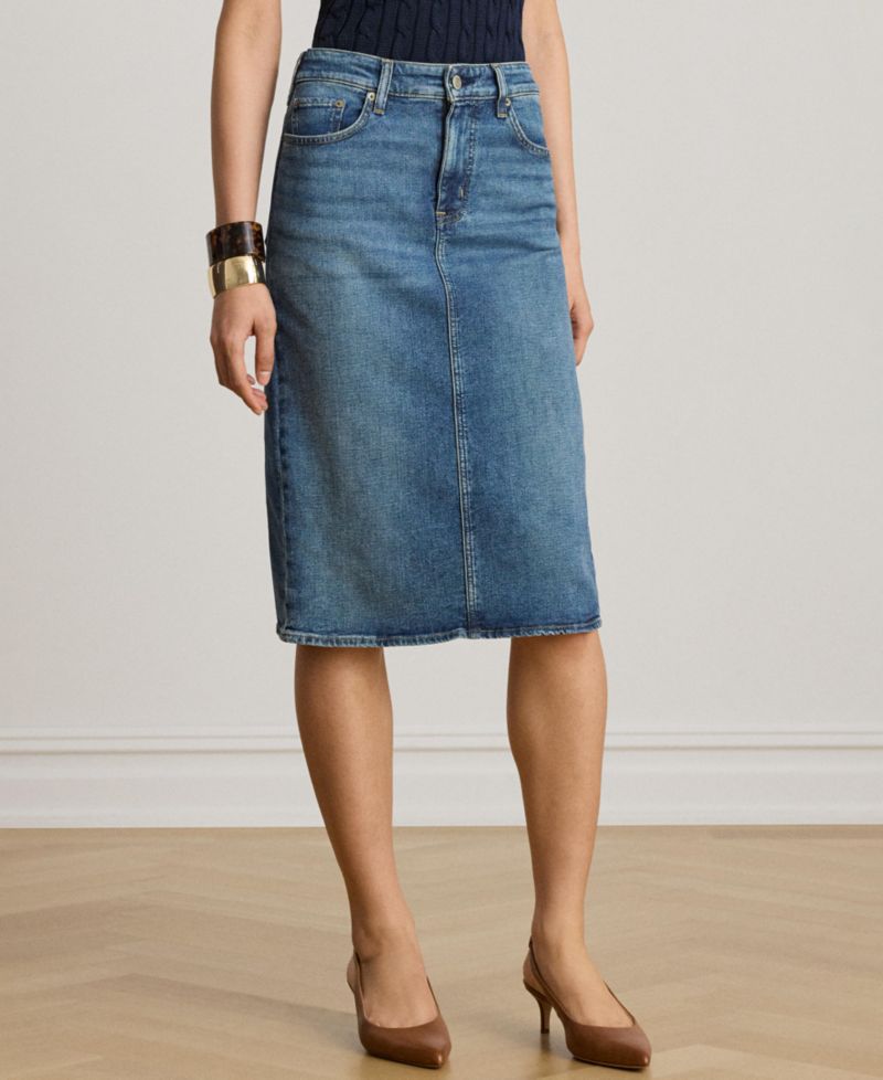 Women's Denim Pencil Skirt