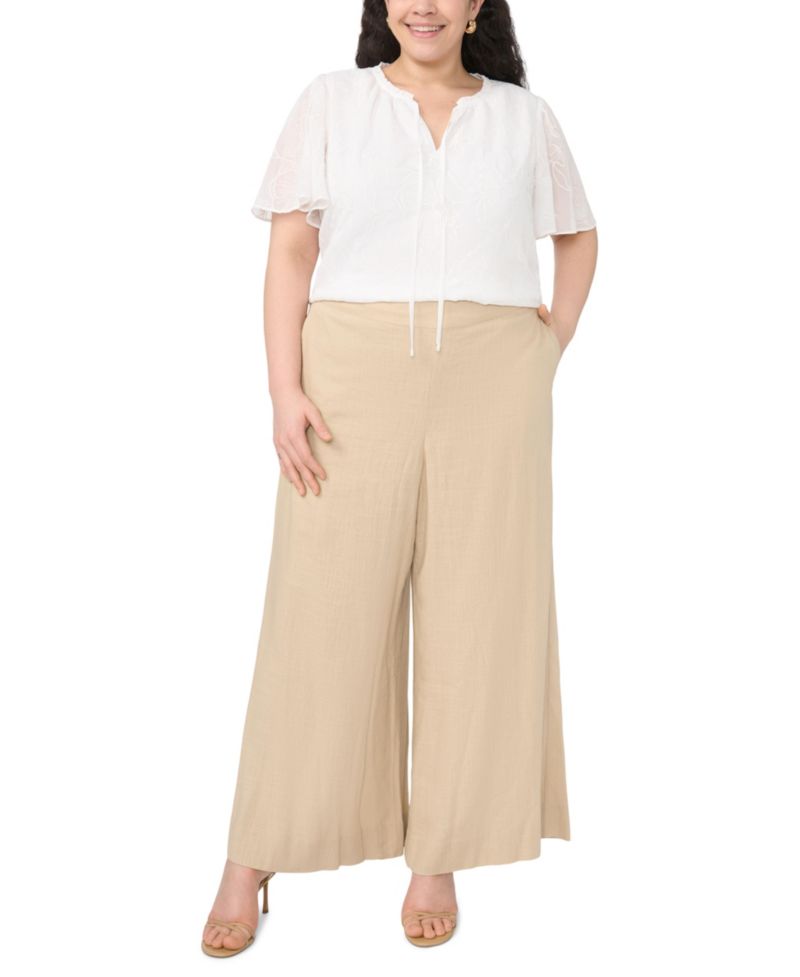 Women's Tie-Neck Princess-Sleeve Blouse