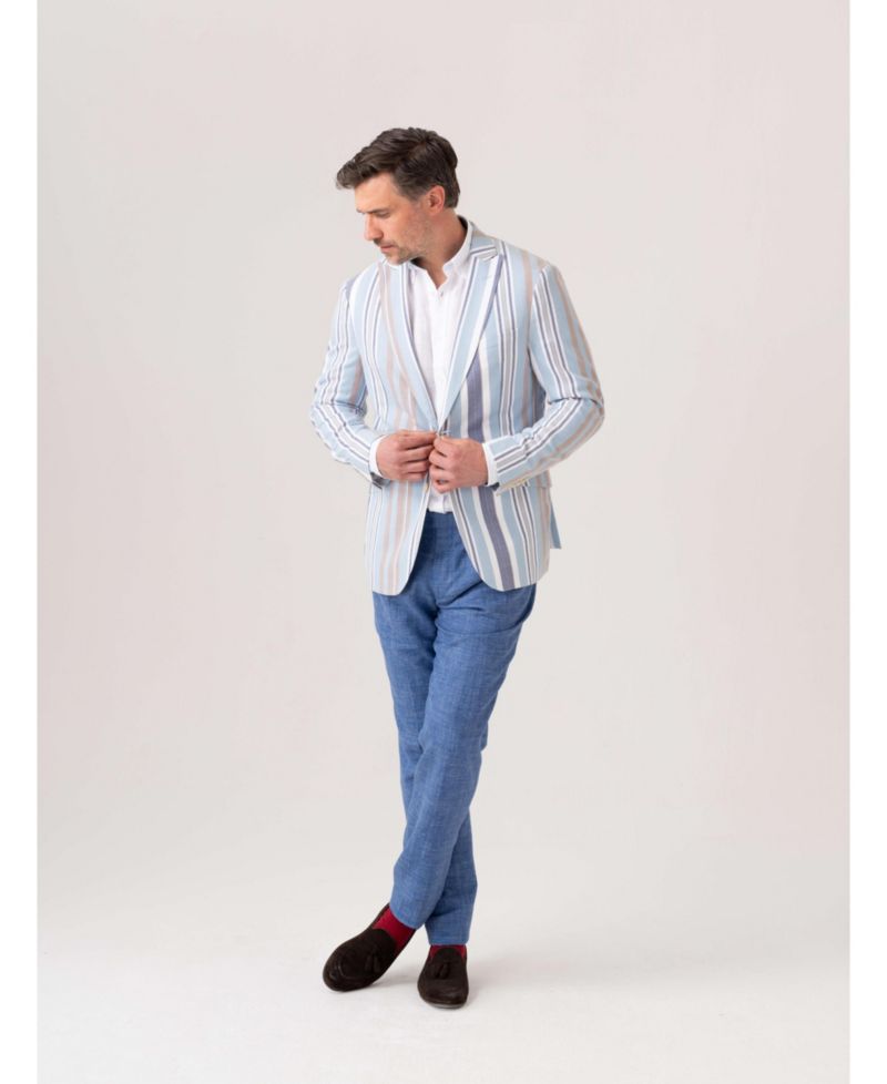 Men's Kikoy Cotton Tailored Blazer