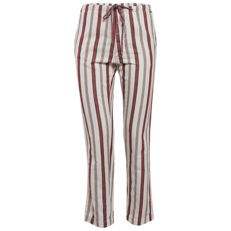 Women's Striped Cotton Raye Trousers