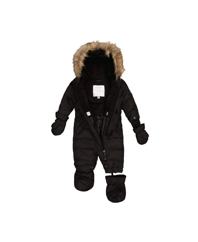 Baby ( 6M to 24M ) Unisex Original One Piece Puffy Snowsuit with Removable Mittens and Boots