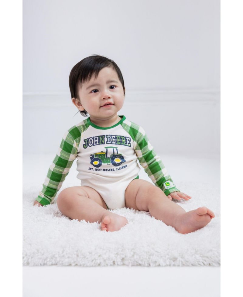 Baby Boys ( 3-6 9-12 ) 3-Pack Long Sleeve Bodysuits