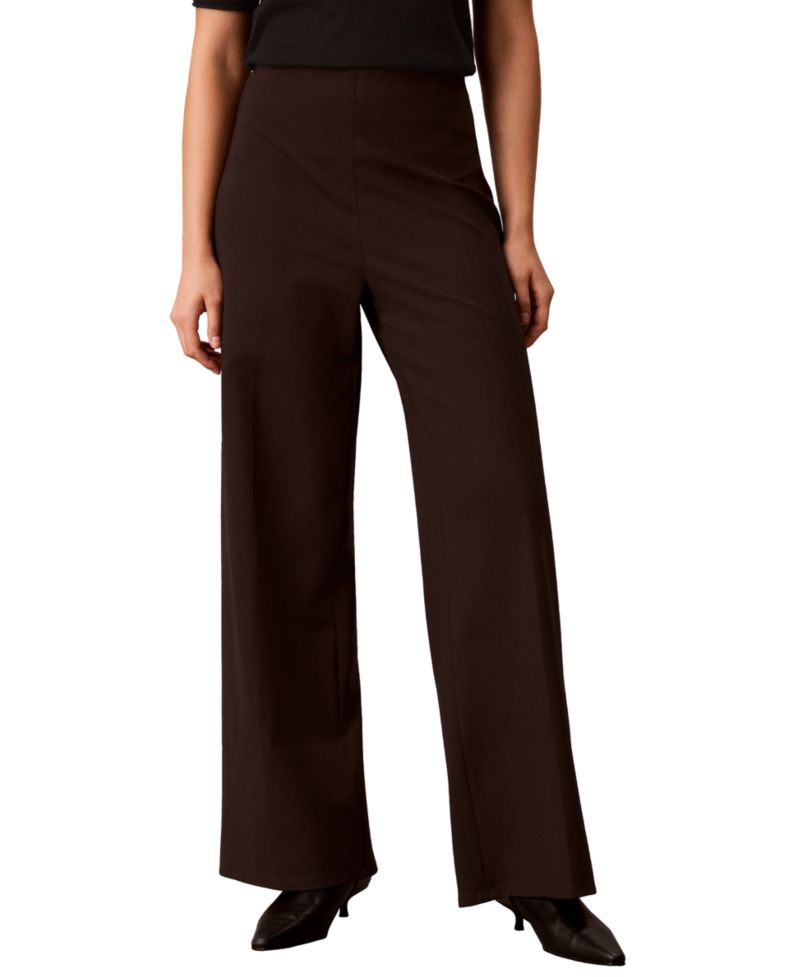 Petite Hollywood Waist High-Waisted Wide-Leg Pull-On Pants