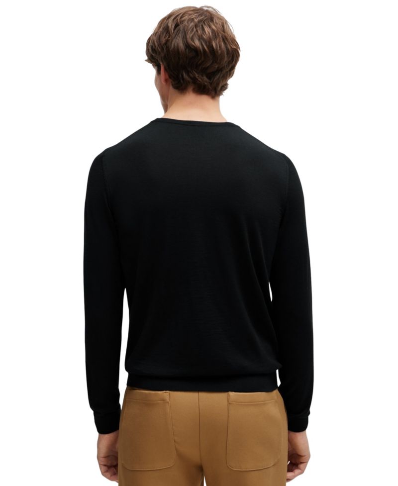 Men's Slim Fit Merino Wool Sweater