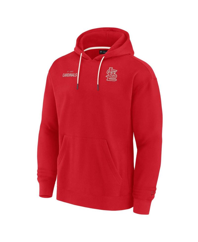 Men's and Women's Red St. Louis Cardinals Super Soft Fleece Pullover Hoodie