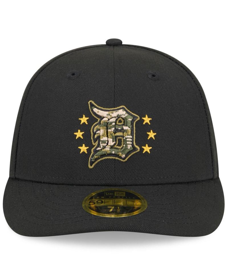 Men's Black Detroit Tigers 2024 Armed Forces Day Low Profile 59FIFTY Fitted Hat