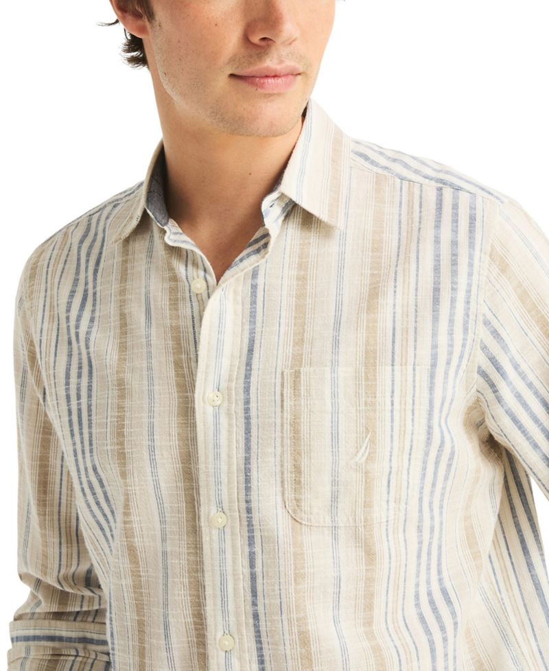 Men's Long-Sleeve Stripe Shirt