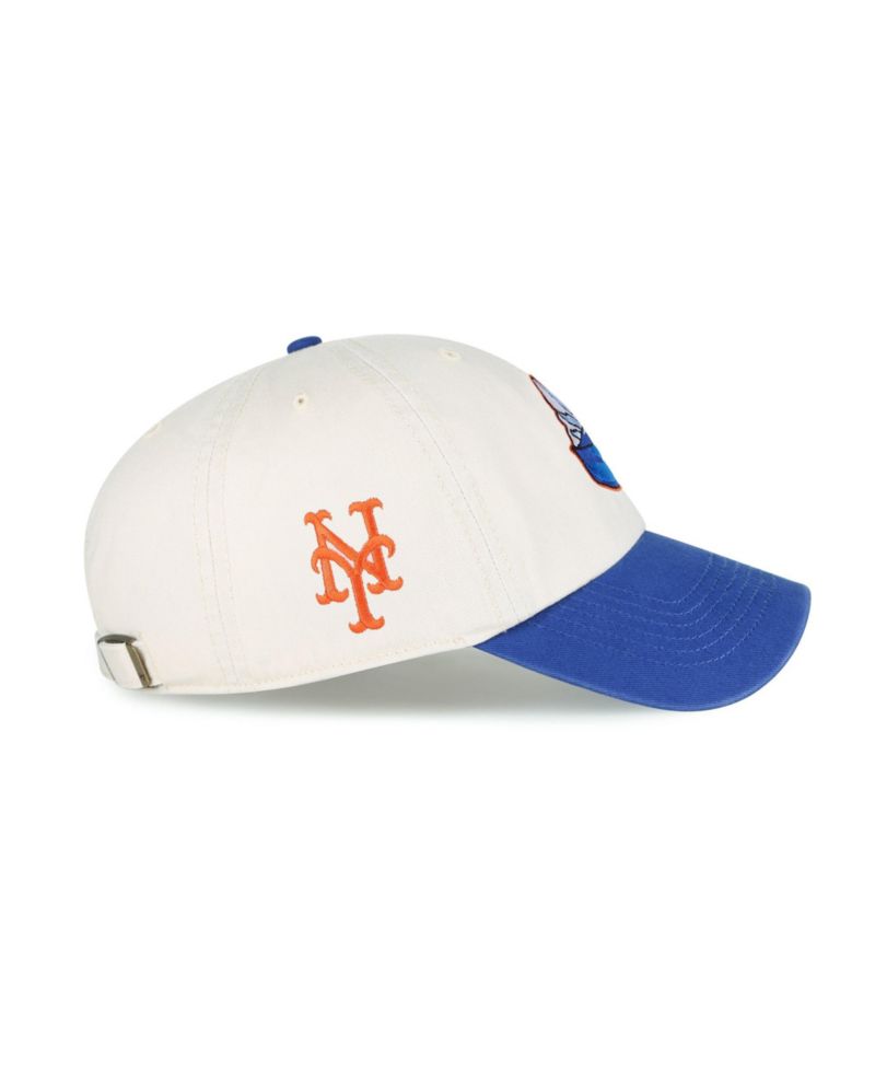 Men's Natural New York Mets Single Swirl Ice Cream Helmet 2.0 Clean Up Adjustable Hat