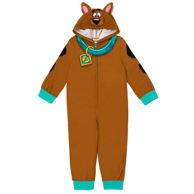 Boys' Cosplay Fleece Hooded One Piece Pajama