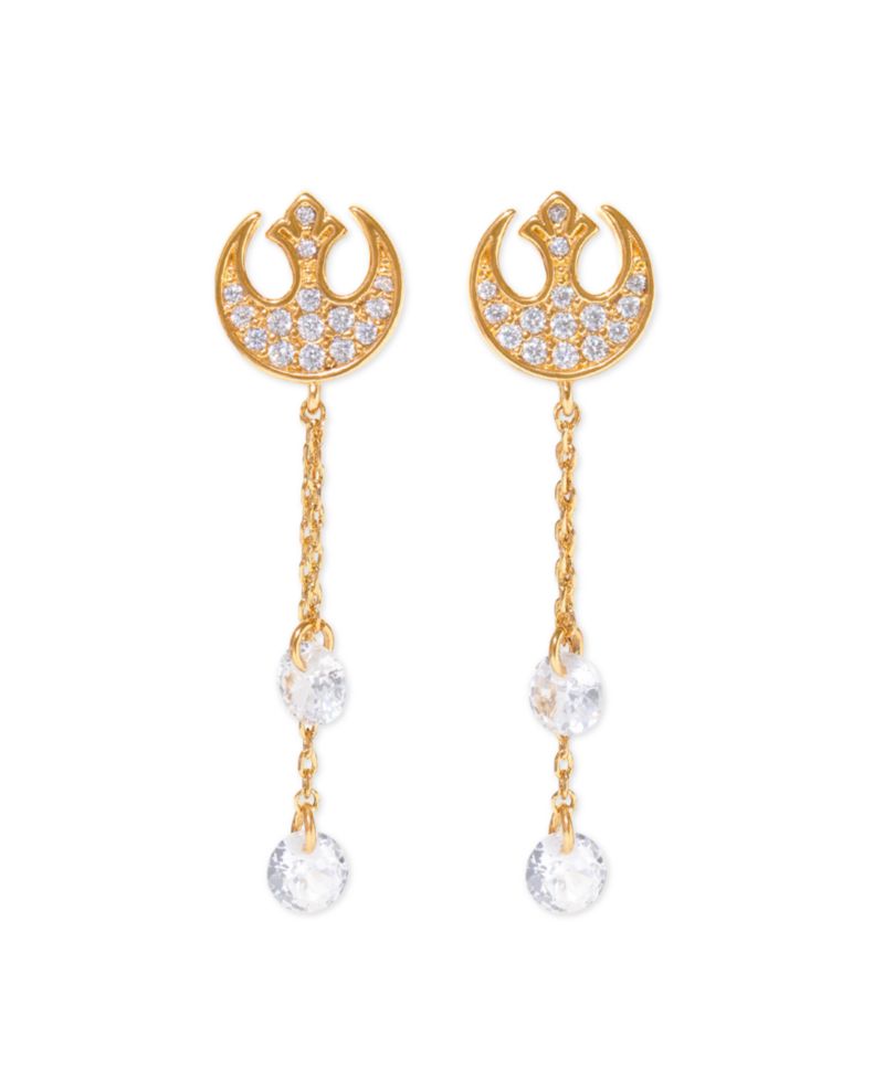Crystal Star Wars Rebel Alliance Dangle Earrings