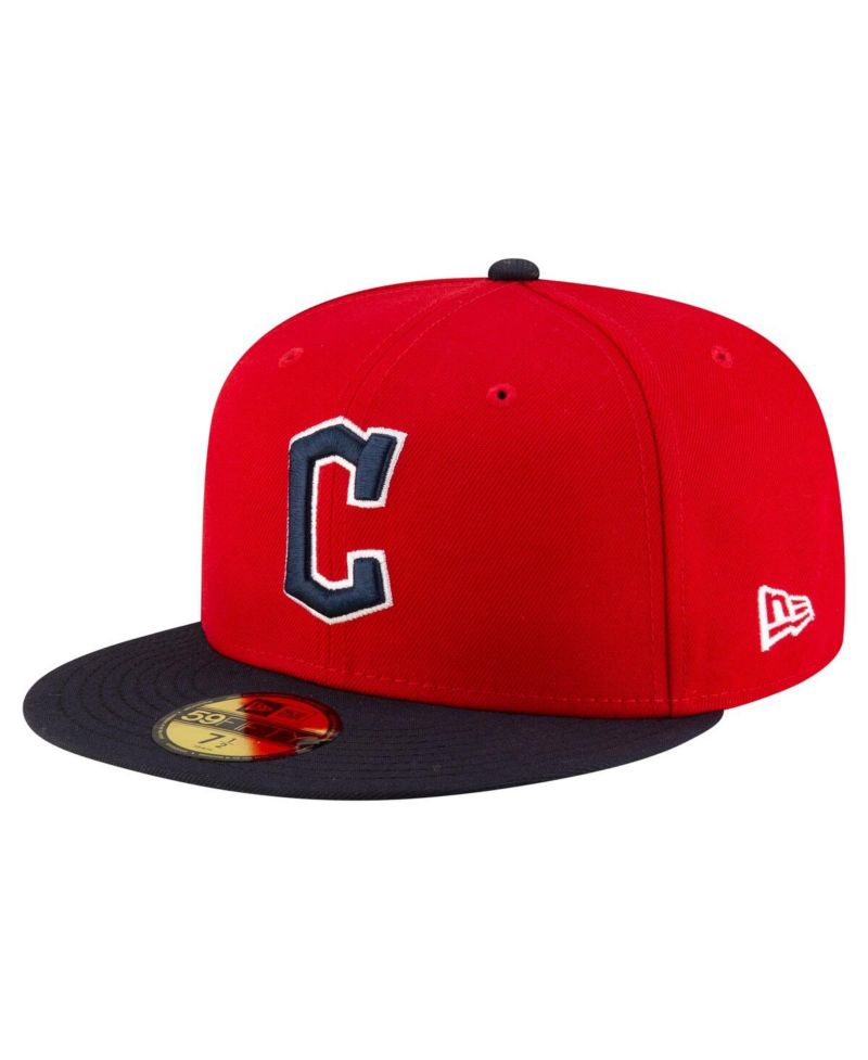 Men's Red/Black Cleveland Guardians Authentic Collection On Field 59FIFTY Fitted Hat