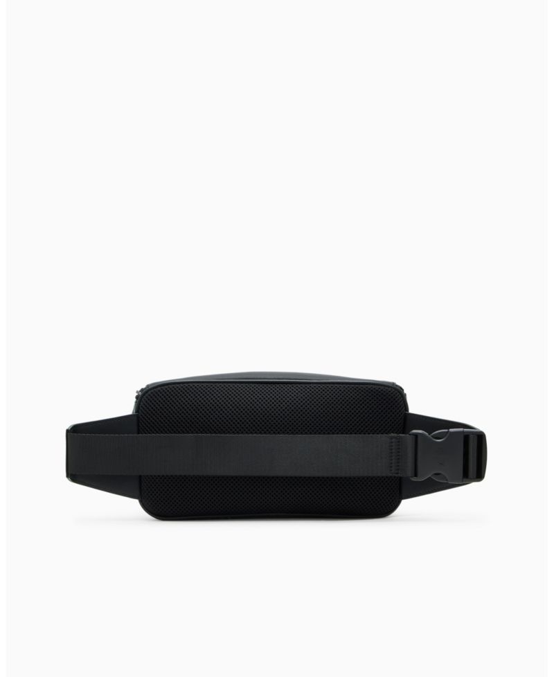 Men's Striped Detail Logo Graphic Belt Bag
