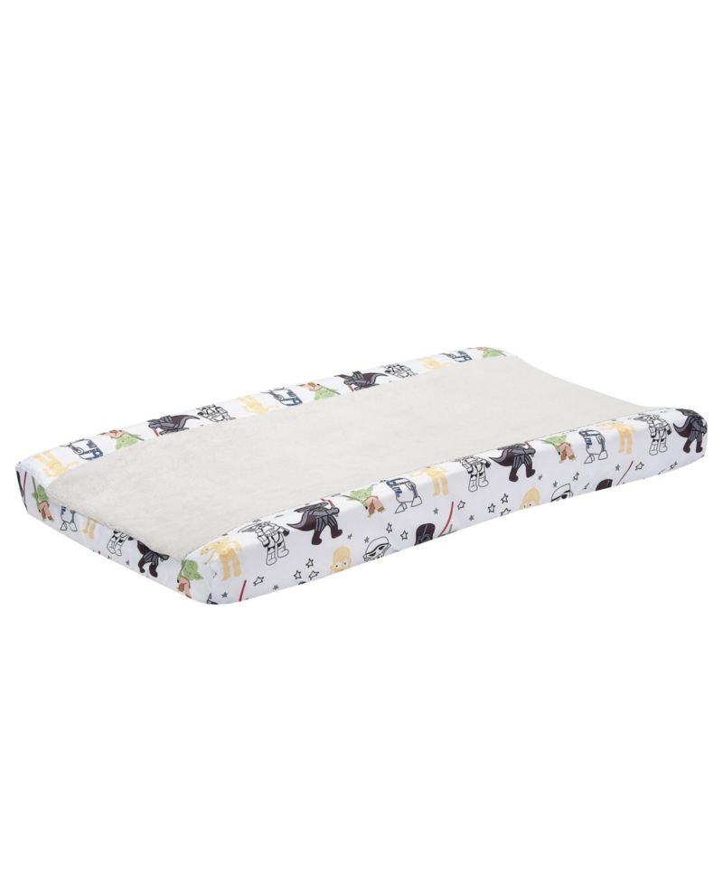 Lambs and Ivy Star Wars Classic Changing Pad Cover - Yoda/Darth Vader/R2-D2/C-3PO