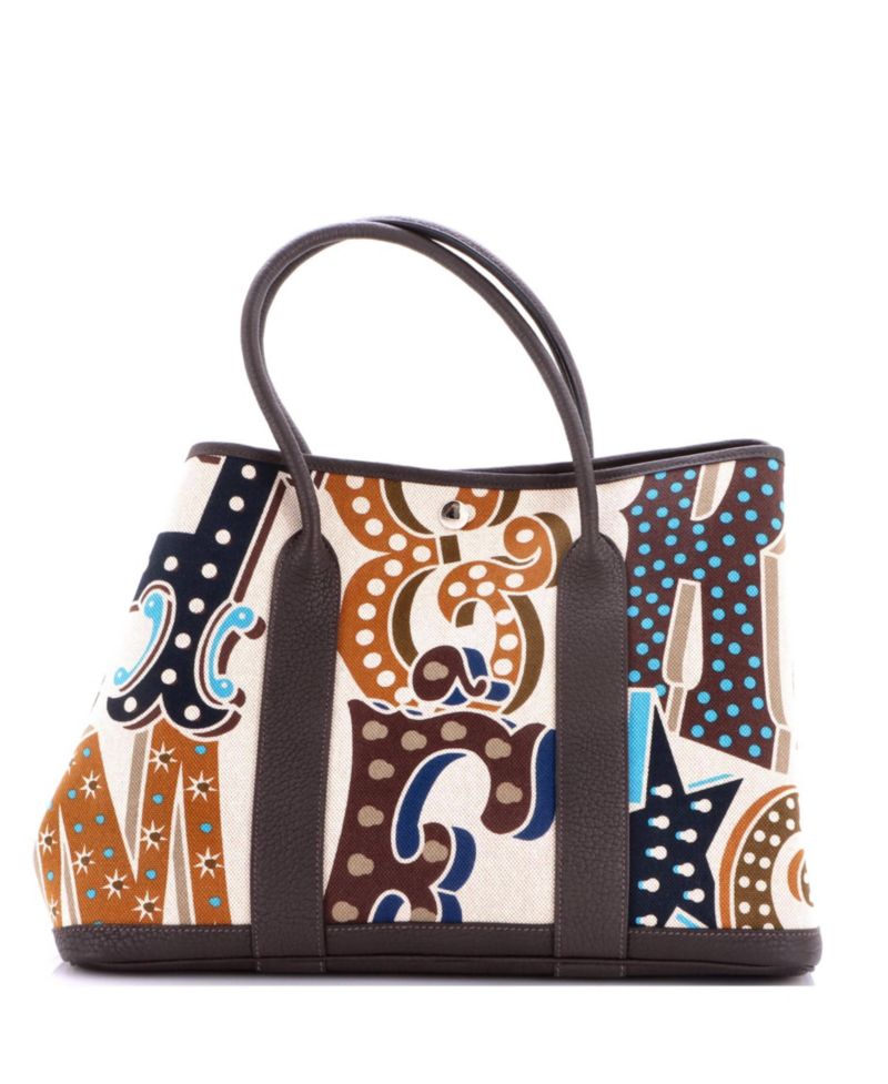 Electrique Garden Party 36 Printed Tote, 13.5"W x 10.5"H x 7"D