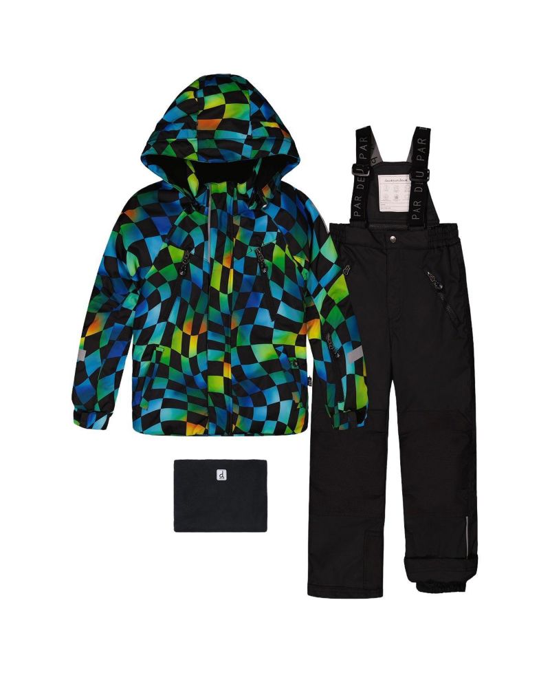 Big Boys (7-14) Two Piece Play Snowsuit and Checkerboard with Pants