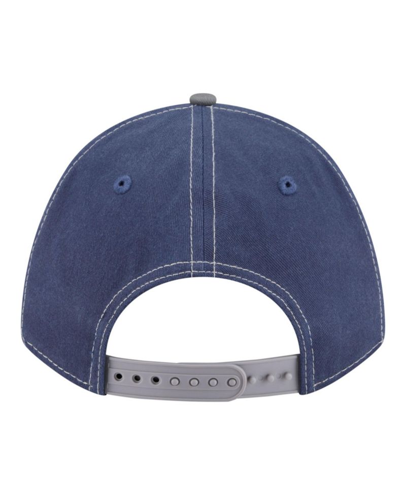 Men's Navy/Gray New York Yankees Felt M-Crown 9FORTY Adjustable Hat