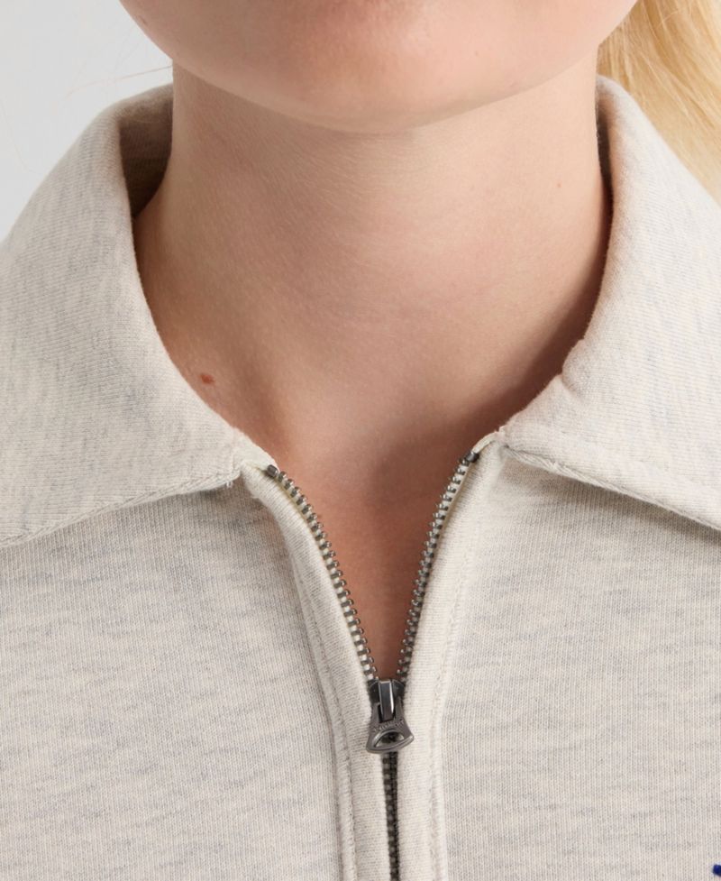 Women's Philadelphia Phillies Iconic Cropped Quarter-Zip Sweatshirt