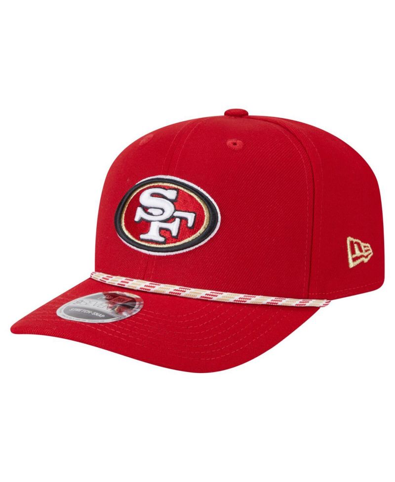 Men's Scarlet San Francisco 49ers Gameday Multi Rope 9SEVENTY Stretch-Snap Hat