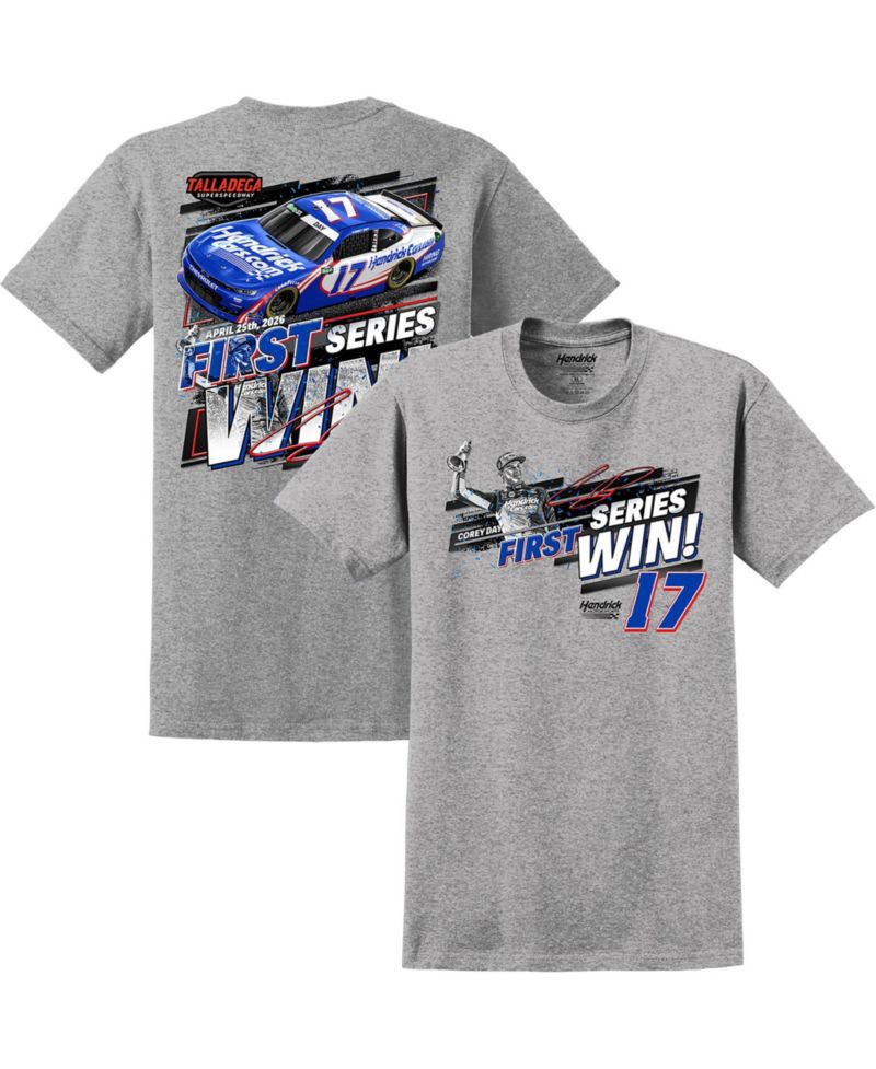 Men's Heather Gray Corey Day 2026 Ag-Pro 300 Race Winner T-Shirt
