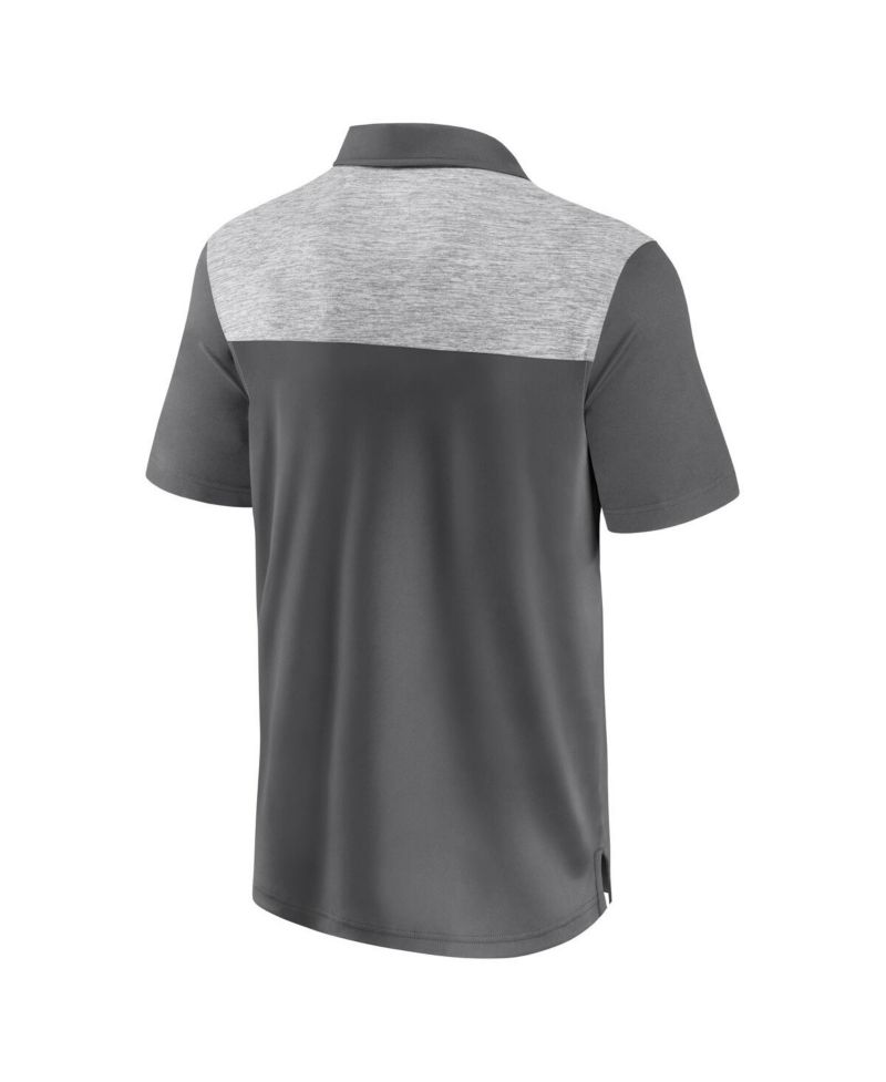 Men's Gray New York Jets Long Shot Polo Shirt
