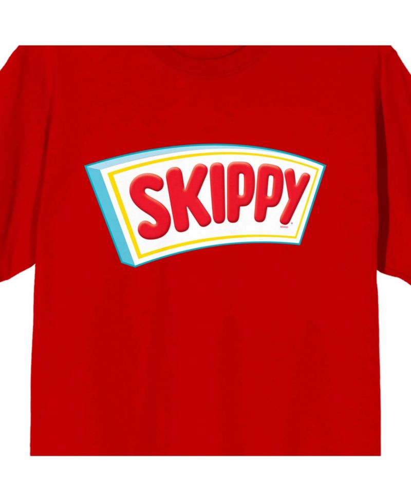 Men's Logo Crew Neck Short Sleeve Red T-shirt-3XL