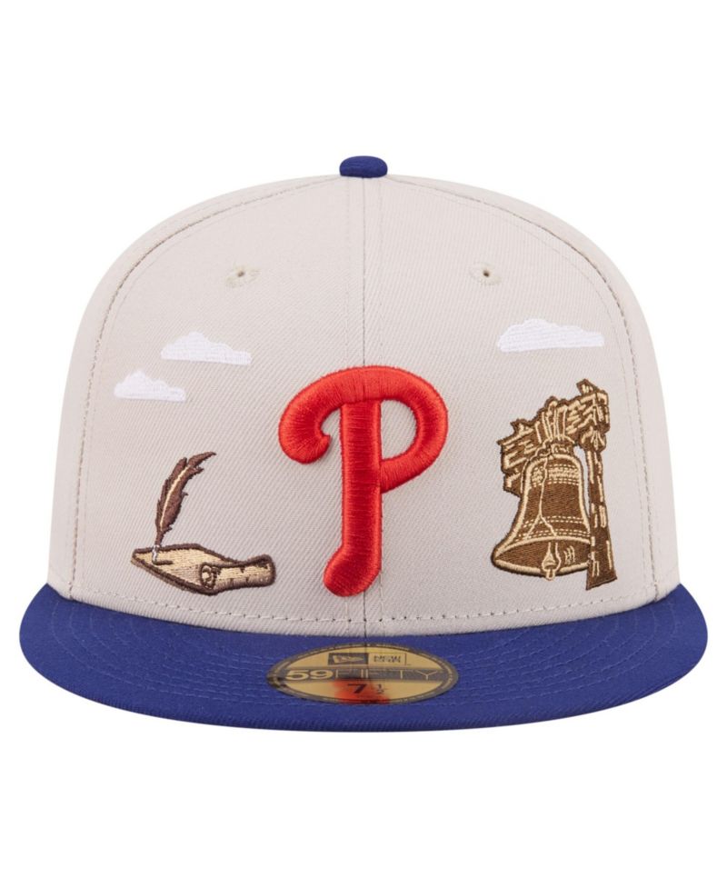 Men's Khaki Philadelphia Phillies City Icon 59FIFTY Fitted Hat