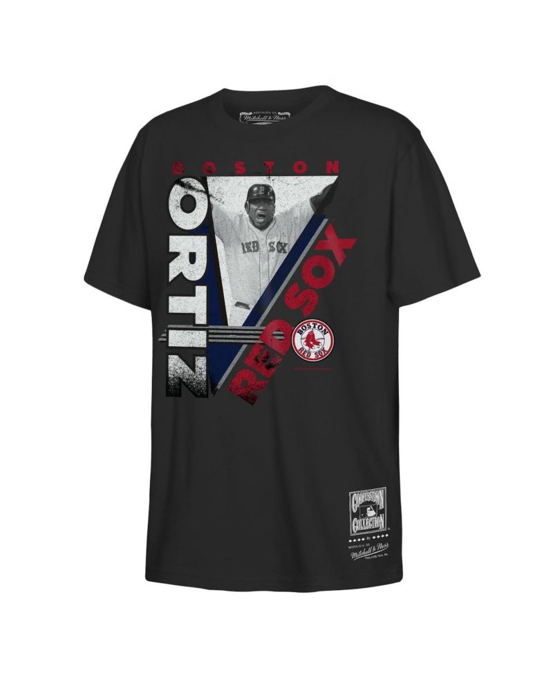 Big Boys and Girls David Ortiz Black Boston Red Sox in the Zone Graphic T-Shirt