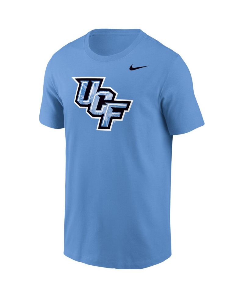 Men's Light Blue UCF Knights 2025 Space Game Pattern Core T-Shirt