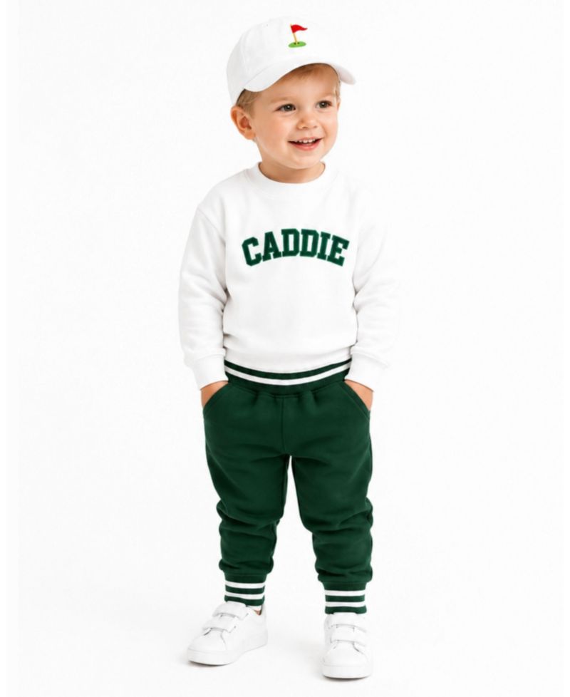 Boys' and Girls' Caddie Cotton-Blend Crewneck Long-Sleeve Sweatshirt