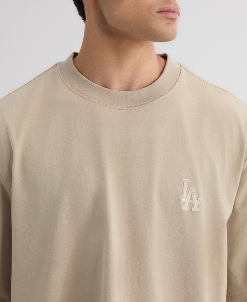 Men's Sepia Tint Los Angeles Dodgers Iconic Heavyweight T-Shirt