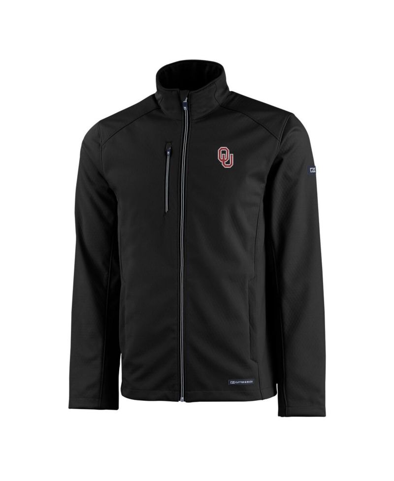 Men's Black Oklahoma Sooners Evoke Eco Softshell Full-Zip Jacket