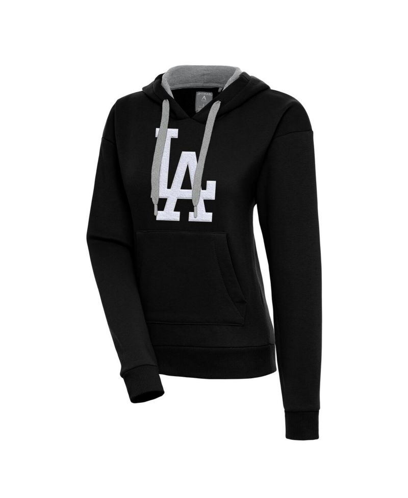 Women's Black Los Angeles Dodgers Victory Pullover Hoodie