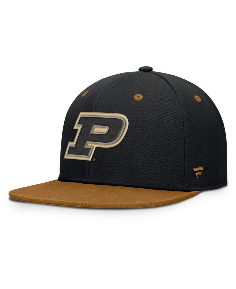 Men's Black/Brown Purdue Boilermakers NoBo Fitted Hat