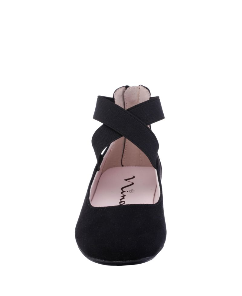 Little Girls Marissa Crisscross Ankle Strap Ballet Flat