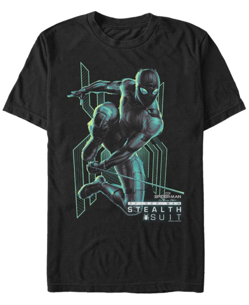 Marvel Men's Spider-Man Far From Home Stealth Suit Short Sleeve T-Shirt