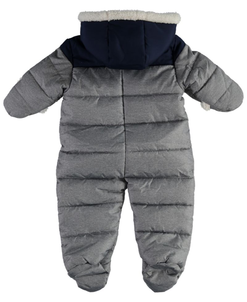 Baby Boys' Animal-Inspired Sherpa-Lined Hood Snowsuit
