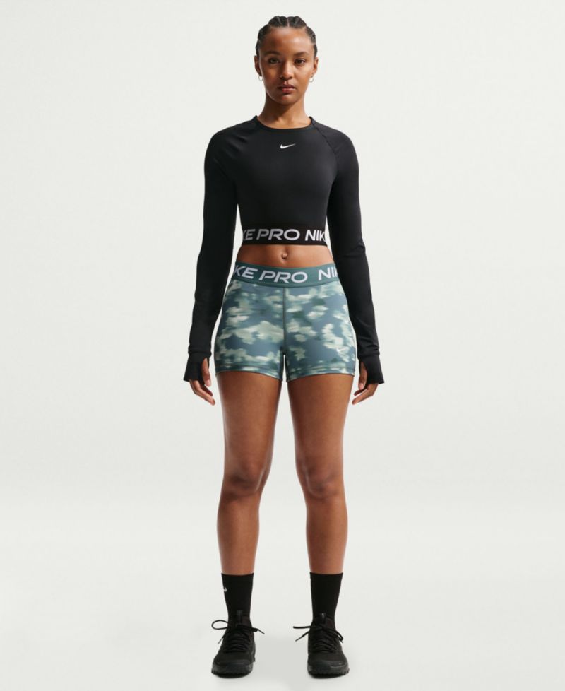 Women's Pro 3" Mid-Rise Printed Biker Shorts