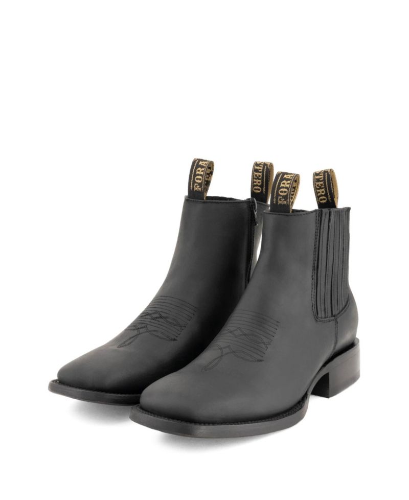 Men's Leather Chelsea Booties