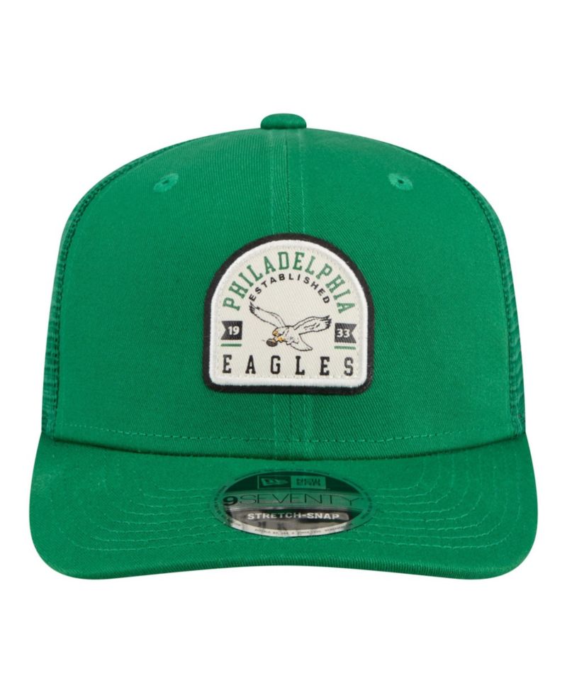 Men's Kelly Green Philadelphia Eagles Contest 9SEVENTY Adjustable Trucker Hat