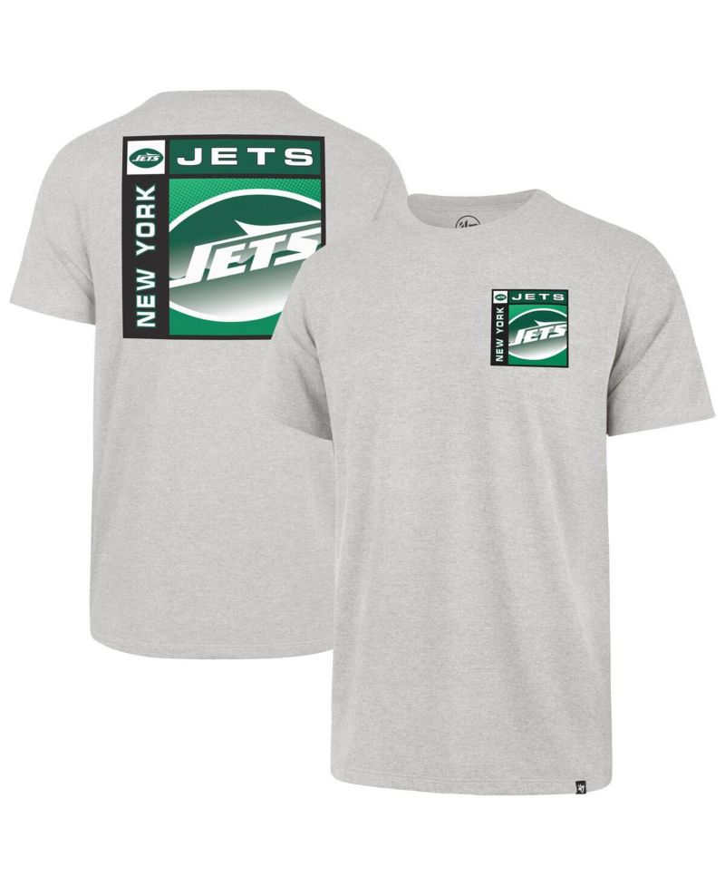 Men's Gray New York Jets Chrome Plate Franklin T-Shirt