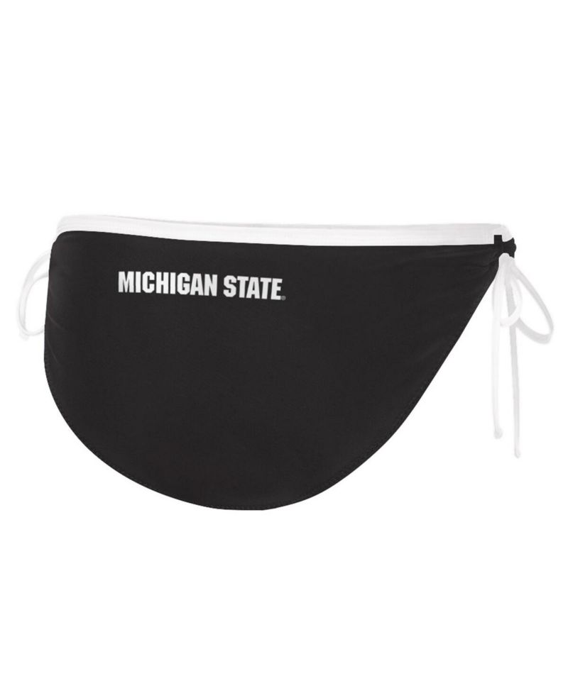 Women's Black Michigan State Spartans Perfect Match Bikini Bottom