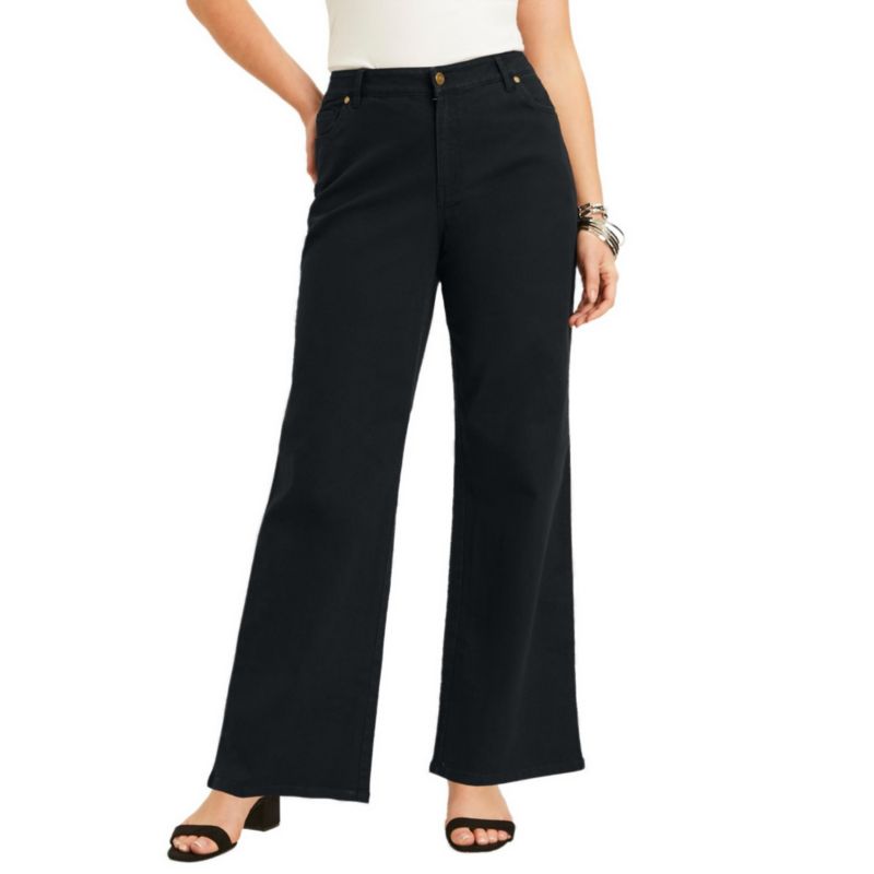 Women's June and Vie Curvie Fit Wide-Leg Jeans