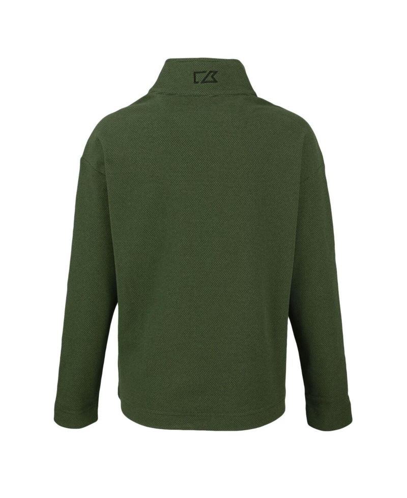 Women's Green Bay Packers Hunts Point Eco Half-Snap Sweatshirt