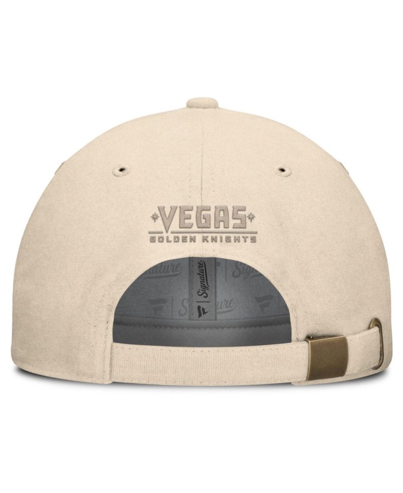 Men's Tan Vegas Golden Knights Front Office Canvas Adjustable Hat