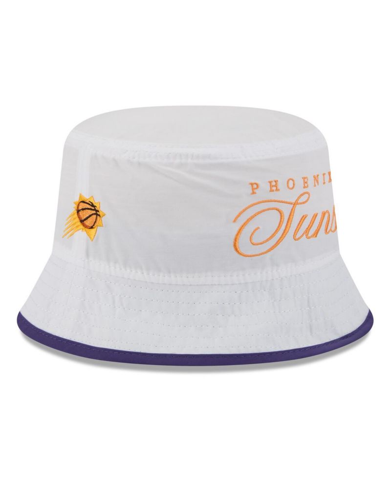Men's White/Purple Phoenix Suns 2025 NBA Draft Nylon Bucket Hat