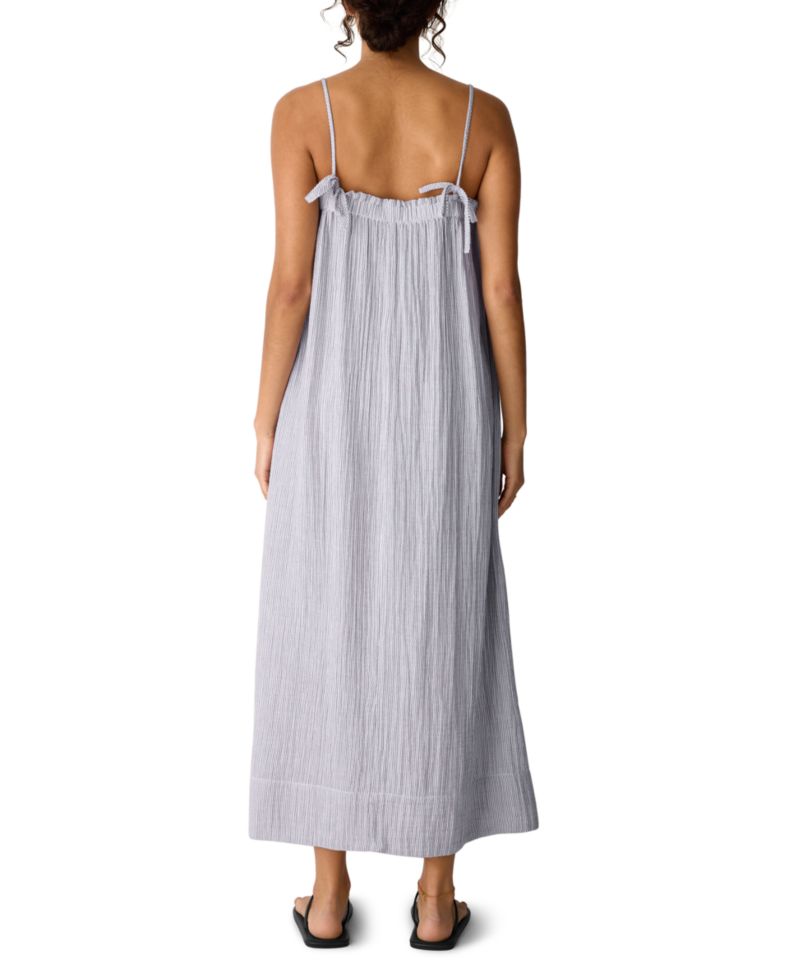 Women's Shirred Square Neck Maxi Dress, Regular And Plus