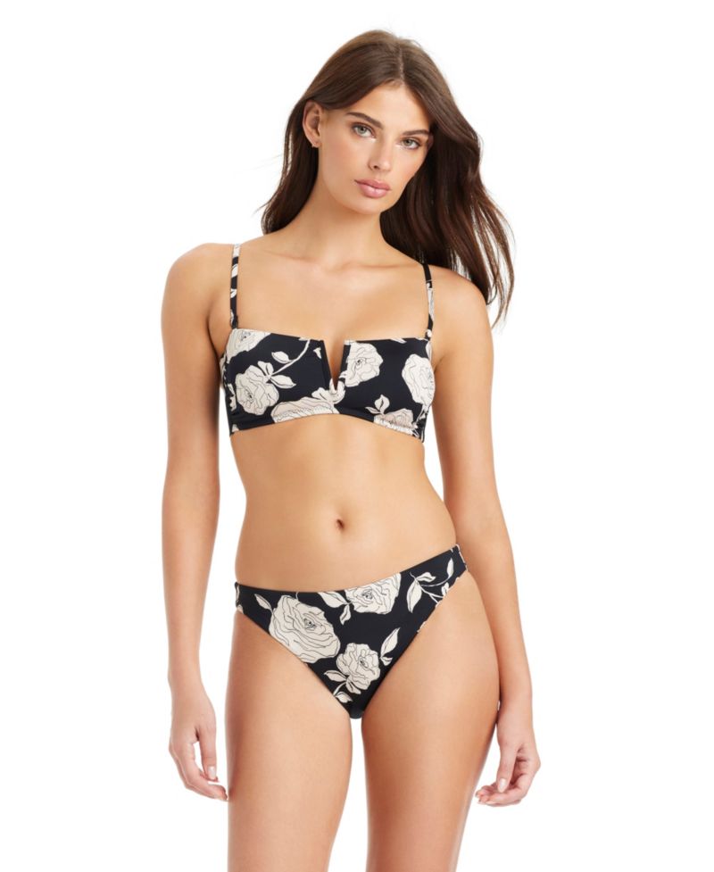 Women's Among Roses Cinch Back Hipster Swim Bottoms